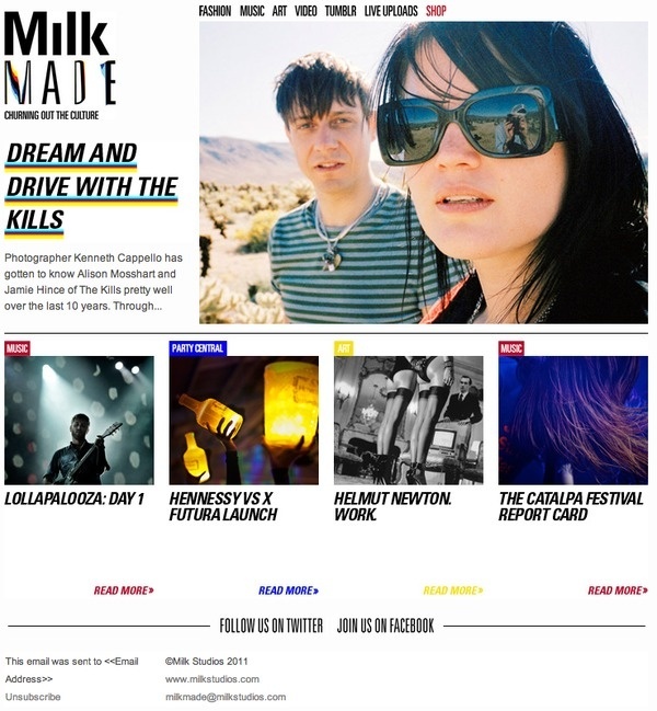 Milk Made Weekly #subscribe #weekly #design #emailer #made #milk #newsletter
