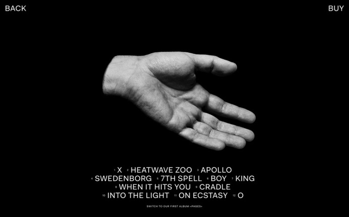musich swiss band cool modern webdesign black white hand photography typography bold big type design award site of the day cool designblog m