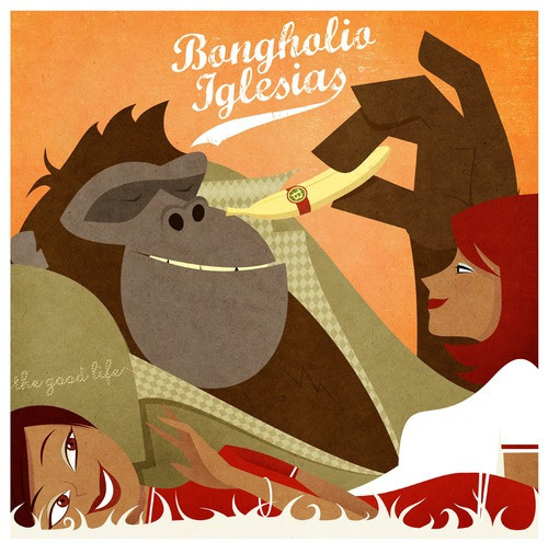 Bongholio Iglesias - finest gorilla grooves #illustration #gorilla #music #groove #beats