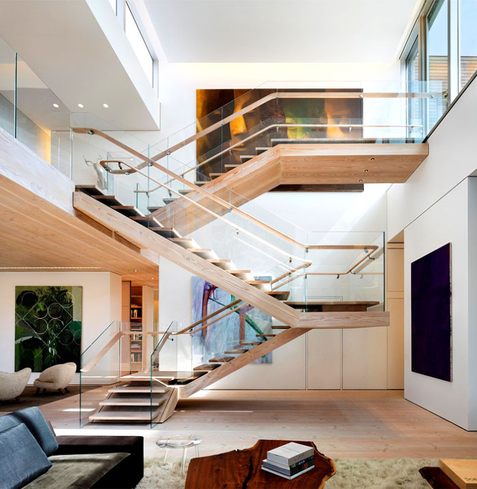 Manhattan Penthouse by Gabellini Sheppard Associates - architecture, house, house design, dream home, #architecture, stairs, staircase, arch