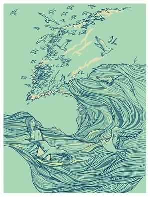 Ocean Breath - Society6 #ocean #bird