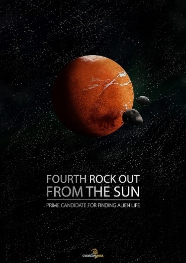 Fourth Rock Out Poster | CreativeJUUS #brian #universe #cox #rock #of #design #graphic #out #the #mars #fourth #poster #wonders