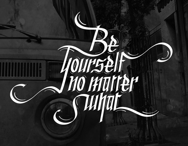 Be Yourself - Lettering by Ali Naguib #lettering #calligraphy #hand lettering