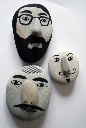 >> #stones #faces #mustache