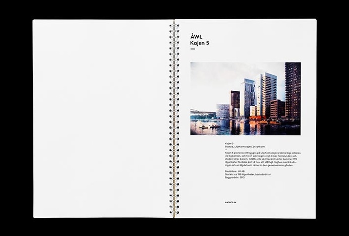 Ã…WL Arkitekter by Henrik Nygren #stationary #brand design #branding #presentation #book