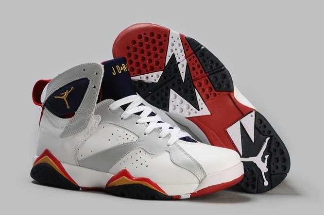 Nike Air Jordan 7 Retro Vii Mens Discount White Silver