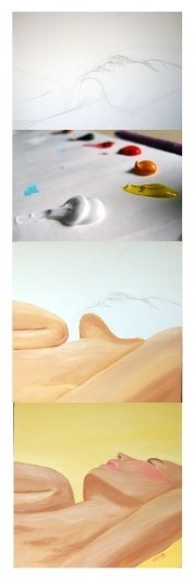 Paintings : Adrineh Asadurian #color #painting #process