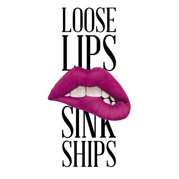 Loose Lips MGNS #ships #pink #design #lips #type