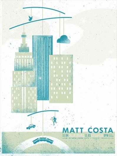 GigPosters.com - Matt Costa - Everest #poster #illustration #gig #texture