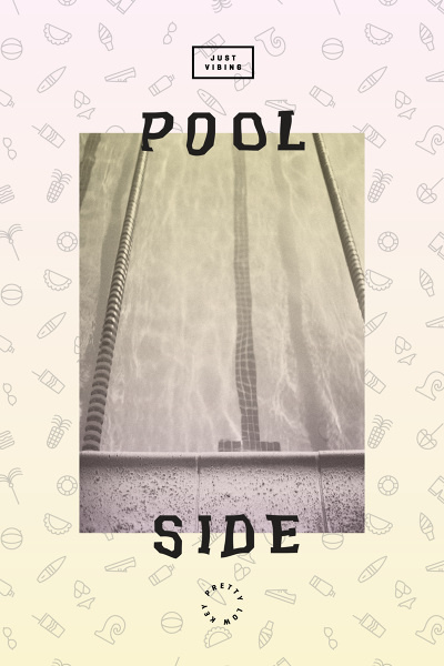 Poolside #print #type #patter #retro #pool #poster #gradient #summer #vibes