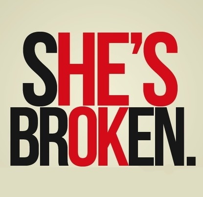 Never sure who is the one that's "broken" #message #typography