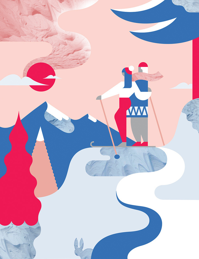 Lapland by Janine Rewell — Agent Pekka #illustration #graphic #editorial