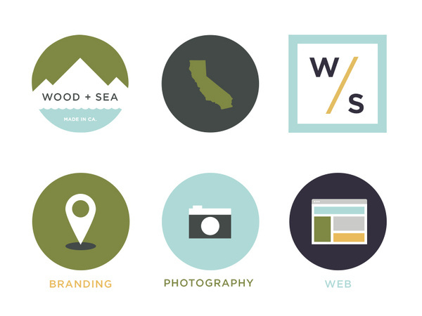 Wood + Sea Co. – Simple Icons #flat #icons