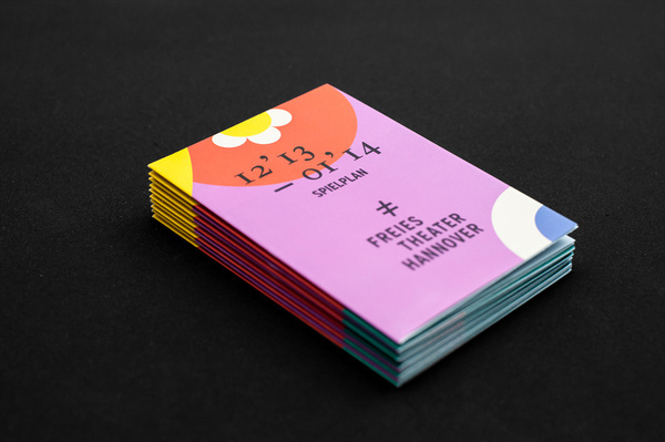 Programme with bright illustrative detail for Freies Theater Hannover by Bureau Hardy Seiler #identity #branding