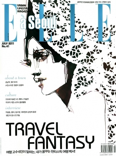 Elle a Seoul July 2011 | MODESQUISSE #pattern #illustration #persson #fashion #stinna