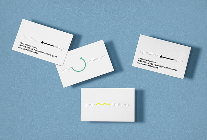 Your Challenge by Studio AH—HA #typography #arrows #logo #logotype #business card
