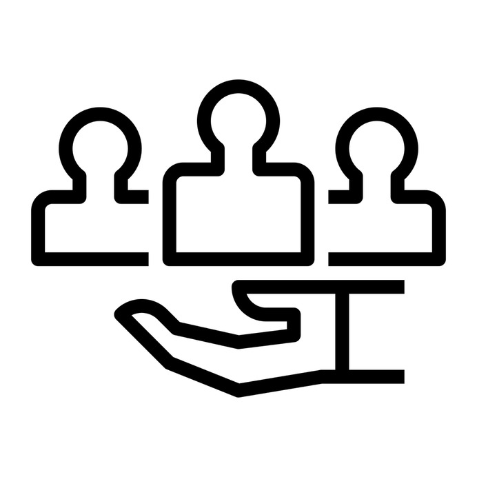 See more icon inspiration related to client, support, target, hand, customer, human resources, marketing, community, people, customers, talking, miscellaneous, business and finance, communications and business on Flaticon.