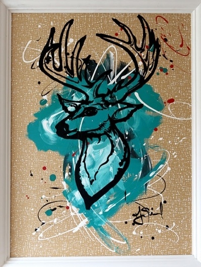 Chloe Moore Photography: The Blog: Taylor's Buckhead Painting #reindeer #image #arts #painting #fine