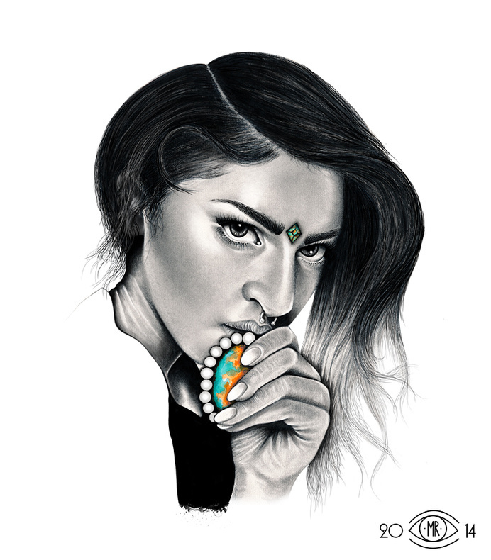 PRECIOUS STONE by Maria Rönngren #graphite #art #illustration