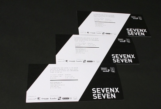 7x7 on Branding Served #white #pattern #branding #black #identity #and