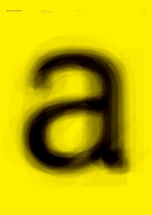 Average Typeface #yellow #poster #average #experiment #typography