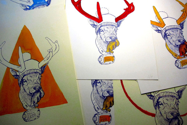 serigraphy #deer
