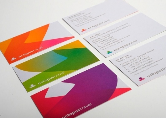 Saffron Brand Consultants » Octopus Travel #business #cards #branding