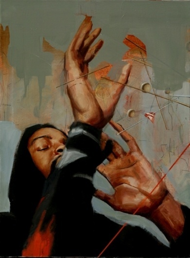 Adam Caldwell - Then Spoke The Thunder | Daily Art Fixx Shop - Contemporary Art Gallery #painting #artist #art