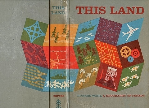 FFFFOUND! | This Land book cover on Flickr - Photo Sharing! #canada #this #land #book #geometric #cover #illustration #atlas #geography