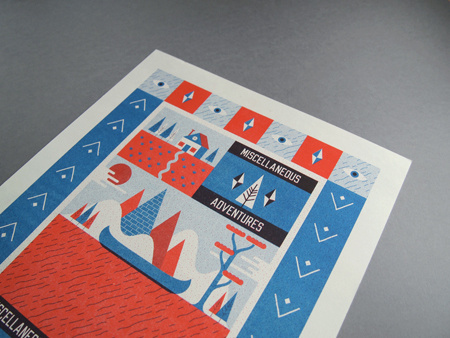 Risograph Art Print #risograph #poster