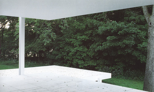 on something, onsomething Mies van der Rohe | Farnsworth House #green