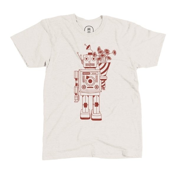 Good Robot by James Viola on https://cottonbureau.com/products/good-robot #vector #apparel #design #shirt #illustration #art #fun #robots