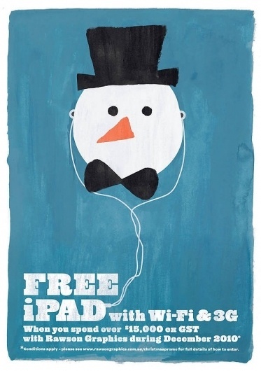 Recent work '11 on the Behance Network #christmas #snowman #xmas