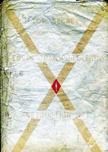 001 1 Corps Transportation Instruction No. 1 | Flickr - Photo Sharing! #secret #top #operation #overlord #vintage #airspace #typography