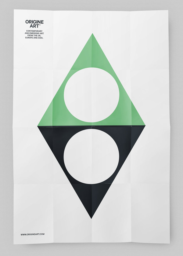 Poster design for Origine Art by Ascend Studio #poster #design #geometric #art