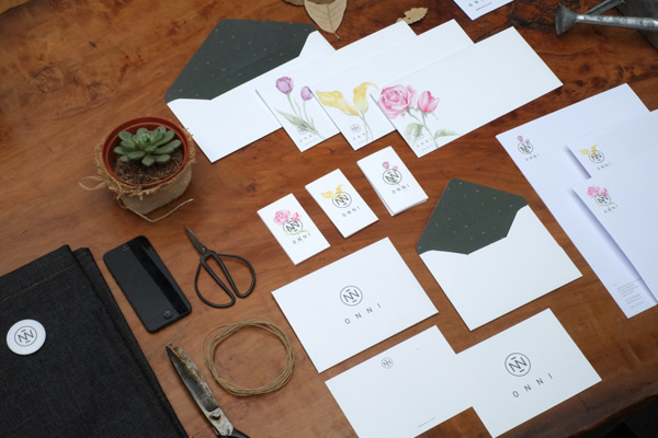 ONNI Flower Market on Behance #branding #lifestyle #design #illustration #flowershop #flower