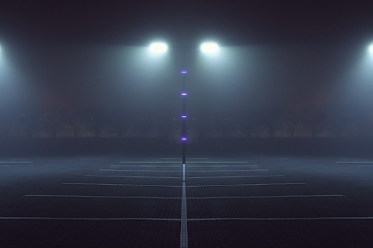 Majestics #fog #lights #night #photography #purple