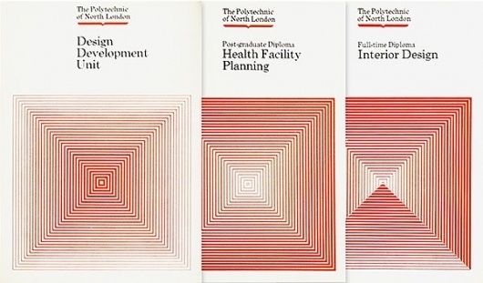 ken garland & associates:graphic design:polytechnic north london #cover #illustration #vintage #leaflet