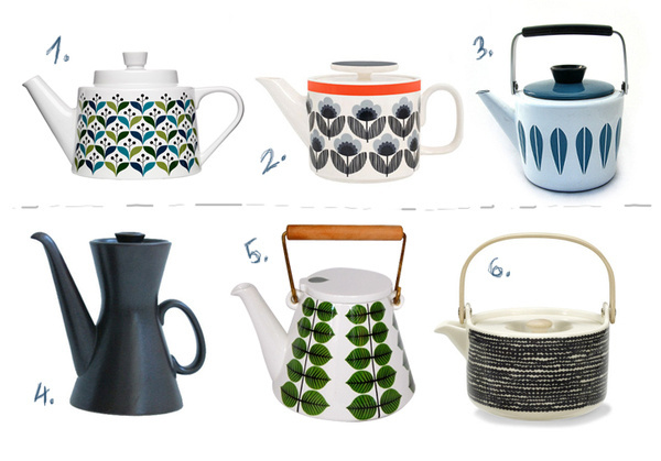 design attractor: Teapots Old #midcentury