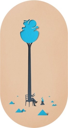 Eiko Ojala » Forest #cut #illustration #nature #forest #paper