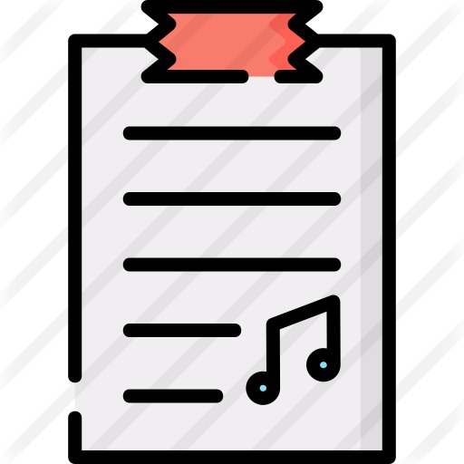 See more icon inspiration related to files and fodlers, files and folders, music and multimedia, music file, clipboard, musical note, audio, list, files, document, file, musical and music on Flaticon.