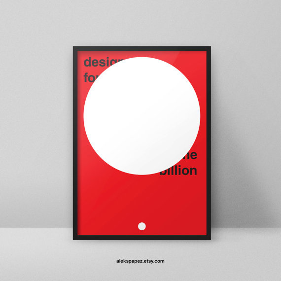 design for one billion - www.apapez.com #design #billion #circle #bold #minimalist #future