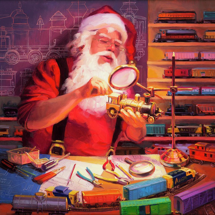 christmas paint by number & step by step easy christmas paintings #painting