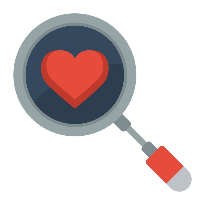 See more icon inspiration related to search, love, dating app, love and romance, loupe, valentines day, magnifying glass and heart on Flaticon.