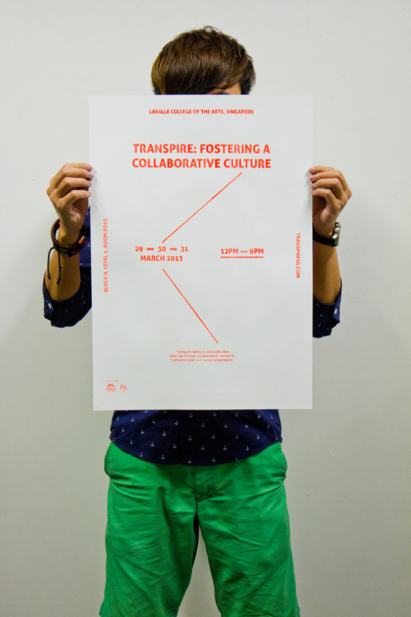 Transpire - A2 Double Side Silkscreen Poster #silkscreen #tactile #sg #handmade #poster #diy #singaporean #singapore