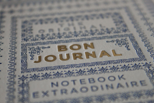 Bon Journal on Behance #letterpress