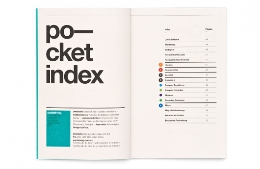 Face. Works. / Pocketmag. #print #design #typography