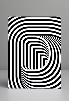 FFFFOUND! | P02.jpg (JPEG Image, 275x400 pixels) #optical #illusion #dimension #typography