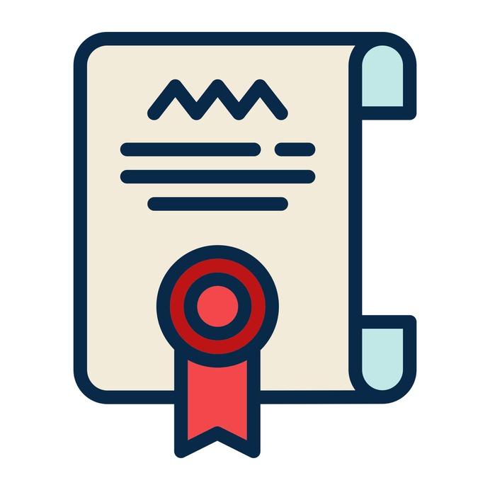 See more icon inspiration related to contract, patent, certificate, diploma, education and degree on Flaticon.