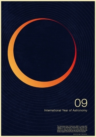 excites | Graphic Designer | Simon C Page #year #print #astronomy #graphic #poster